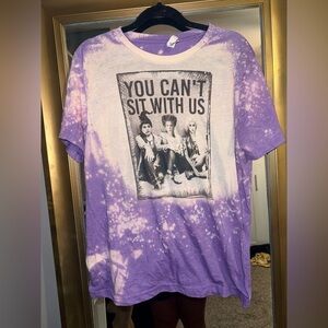 Bella Canvas Purple & White Bleached Graphic Tee Sanderson Sisters